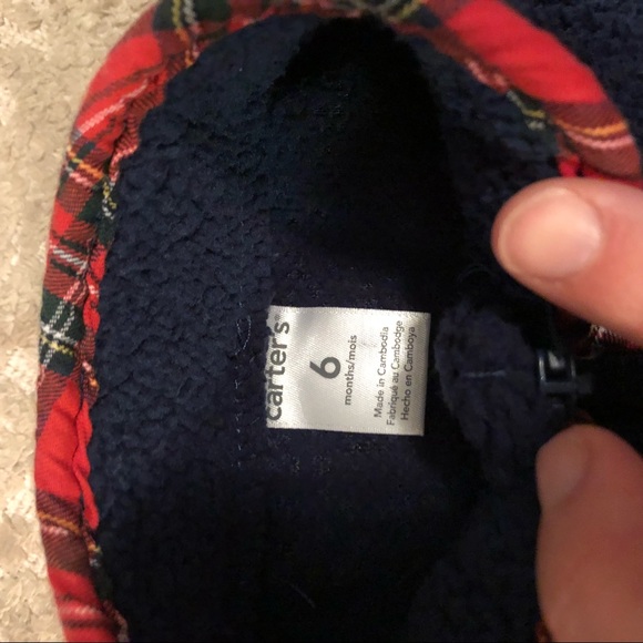 Navy Carter’s Sherpa suit and Old Navy bear hat - Picture 6 of 6